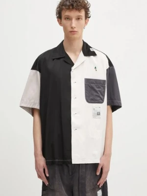 Maison MIHARA YASUHIRO koszula Crazy Pattern S/S Shirts męska kolor czarny relaxed J14SH185