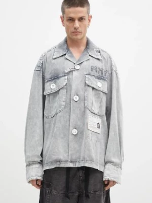 Maison MIHARA YASUHIRO koszula jeansowa Amatur Sewn Aged męska kolor szary relaxed A13SH082