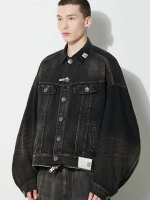 Maison MIHARA YASUHIRO kurtka jeansowa Combination Denim Jacket męska kolor czarny przejściowa oversize A12BL022