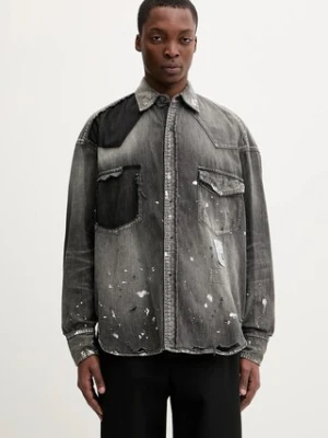 Maison MIHARA YASUHIRO kurtka jeansowa męska kolor szary relaxed z kołnierzykiem klasycznym J15SH125