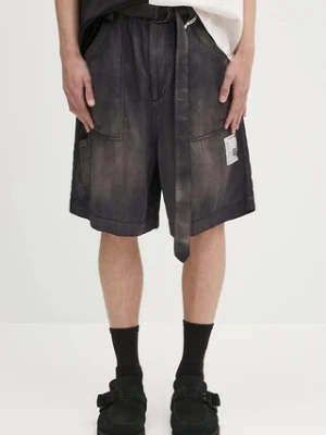 Maison MIHARA YASUHIRO szorty Aged Baker Shorts męskie kolor szary J14PT152