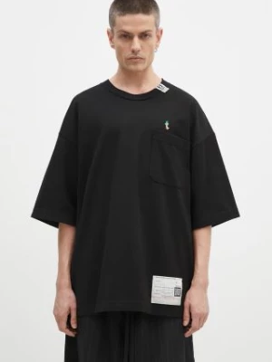 Maison MIHARA YASUHIRO t-shirt bawełniany Duck Embroidery męski kolor czarny z nadrukiem A13TS631