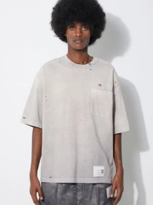 Maison MIHARA YASUHIRO t-shirt bawełniany Sun Faded Tee męski kolor beżowy gładki A12TS611