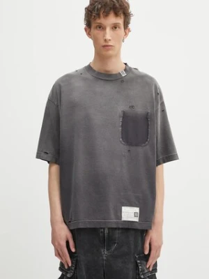 Maison MIHARA YASUHIRO t-shirt bawełniany Sun Faded Tee męski kolor szary gładki A14TS611