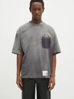 Maison MIHARA YASUHIRO t-shirt bawełniany Sun Faded Tee męski kolor szary wzorzysty A13TS602