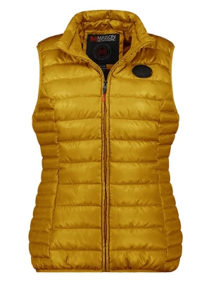 Maison Montaigne Kamizelka pikowana "Annemai" w kolorze musztardowym rozmiar: XL