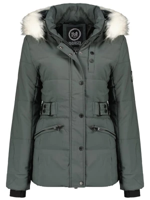 Maison Montaigne Kurtka pikowana "Chesmai" w kolorze oliwkowo-szarym rozmiar: S