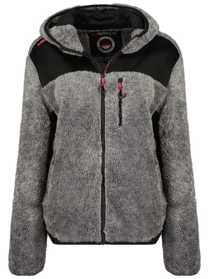 Maison Montaigne Kurtka polarowa "Telomai" w kolorze szaro-czarnym rozmiar: M