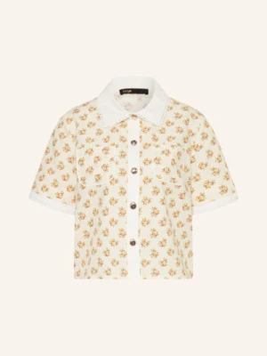 Maje Bluzka Z Koronką Z Dziurkami gelb