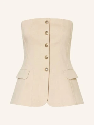 Maje Bluzka Z Odkrytymi Ramionami beige