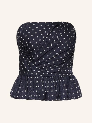 Maje Bluzka Z Odkrytymi Ramionami Z Satyny blau