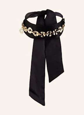 Maje Choker Z Jedwabiu schwarz