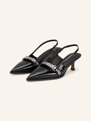 Maje Czółenka Typu Slingback schwarz