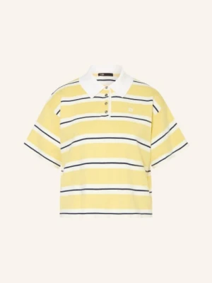 Maje Dzianinowa Koszulka Polo gelb