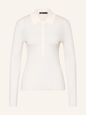 Maje Dzianinowa Koszulka Polo weiss