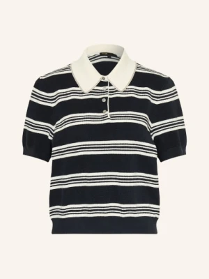 Maje Dzianinowa Koszulka Polo Z Kamieniami Ozdobnymi weiss