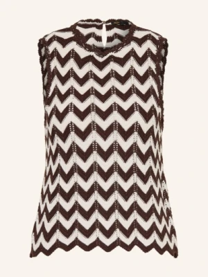 Maje Dzianinowy Top braun