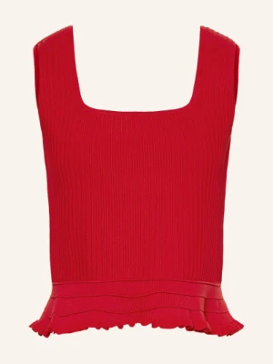 Maje Dzianinowy Top rot