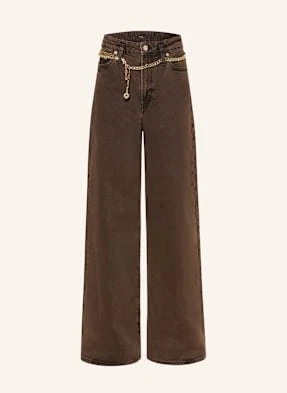Maje Jeansy Wide Leg braun