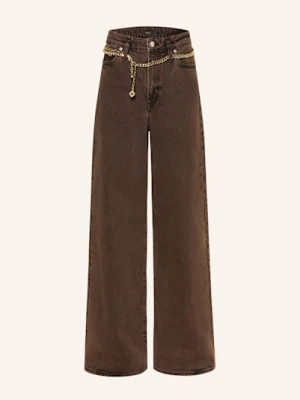 Maje Jeansy Wide Leg braun