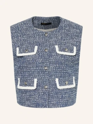 Maje Kamizelka Bouclé blau