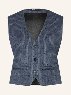 Maje Kamizelka Typu Blezer Z Ozdobnymi Kamykami blau