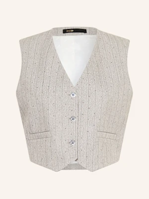 Maje Kamizelka Typu Blezer Z Ozdobnymi Kamykami grau