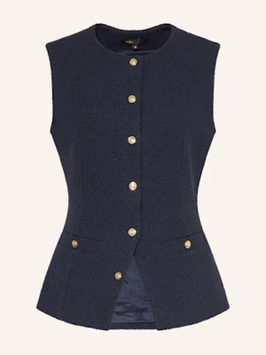 Maje Kamizelka Z Bouclé blau