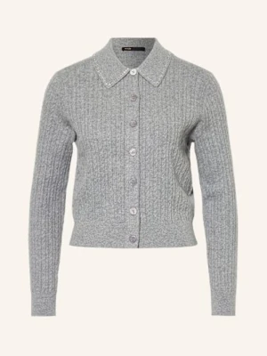 Maje Kardigan Z Ozdobnymi Kamykami grau