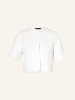 Maje Krótki Kardigan weiss