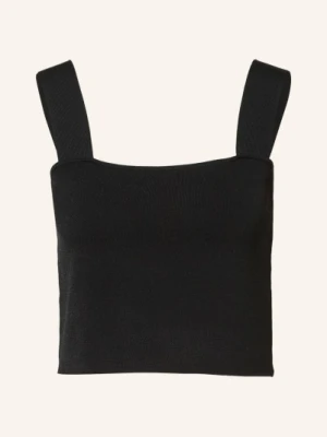 Maje Krótki Top Maclyna schwarz