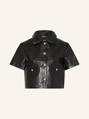 Maje Kurtka Skórzana schwarz