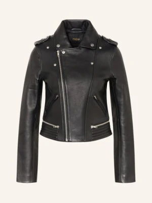 Maje Kurtka Skórzana schwarz