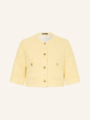 Maje Kurtka Z Bouclé Z Błyszczącą Przędzą gelb