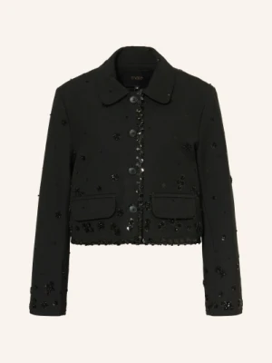 Maje Kurtka Z Cekinami schwarz