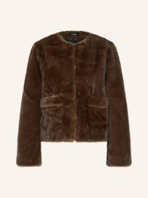 Maje Kurtka Ze Sztucznego Futra braun