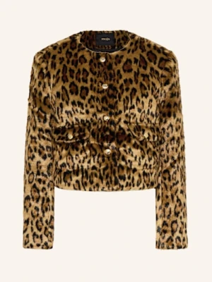 Maje Kurtka Ze Sztucznego Futra braun