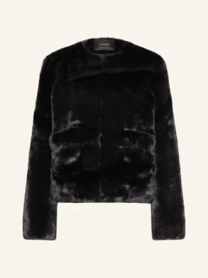 Maje Kurtka Ze Sztucznego Futra schwarz