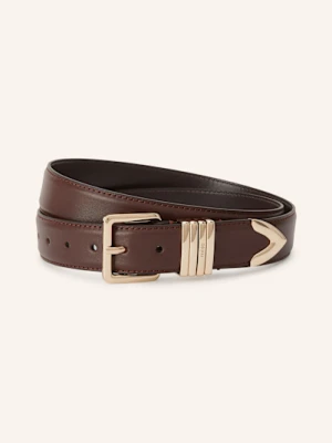 Maje Pasek Skórzany braun