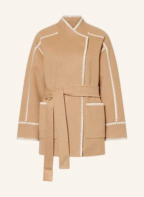 Maje Płaszcz beige