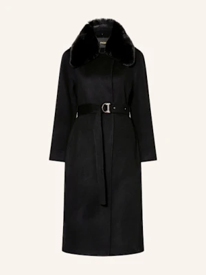 Maje Płaszcz Wełniany schwarz