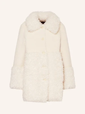 Maje Płaszcz Ze Sztucznego Futra weiss