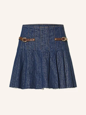 Maje Plisowana Spódnica Z Jeansu blau