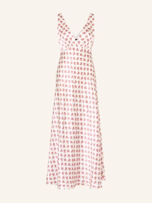 Maje Satyna Sukienka Z Jedwabiu rot