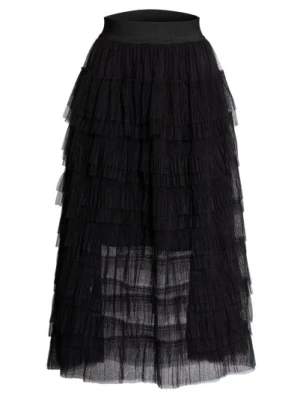 Maje Spódnica Tiulowa Z Wolantami schwarz