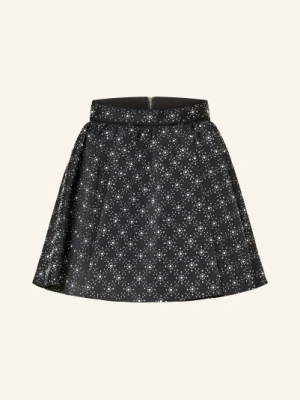 Maje Spódnica Z Kamieniami Ozdobnymi schwarz