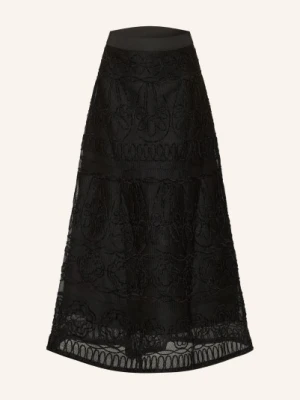 Maje Spódnica Z Siateczki schwarz
