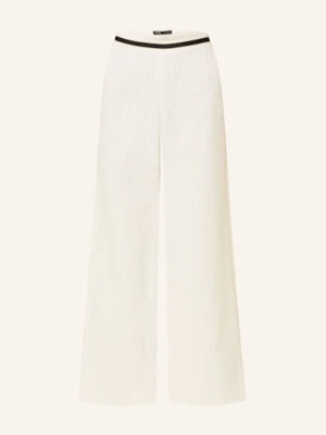 Maje Spodnie Marlena Pitana Z Błyszczącą Przędzą weiss