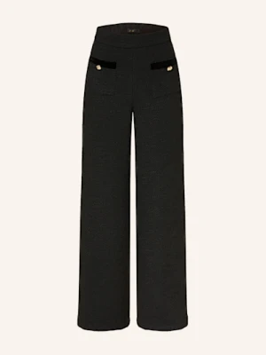 Maje Spodnie Marlena Z Tweedu schwarz