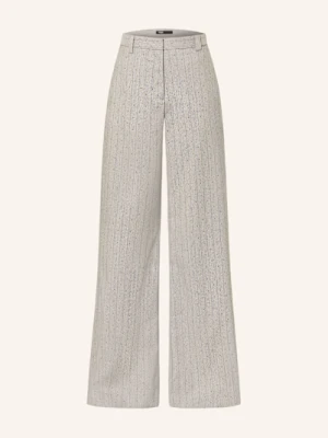 Maje Spodnie Marlene Z Kamieniami Ozdobnymi grau